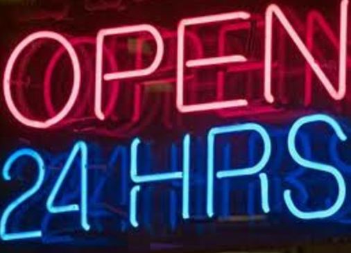 open 24 hours